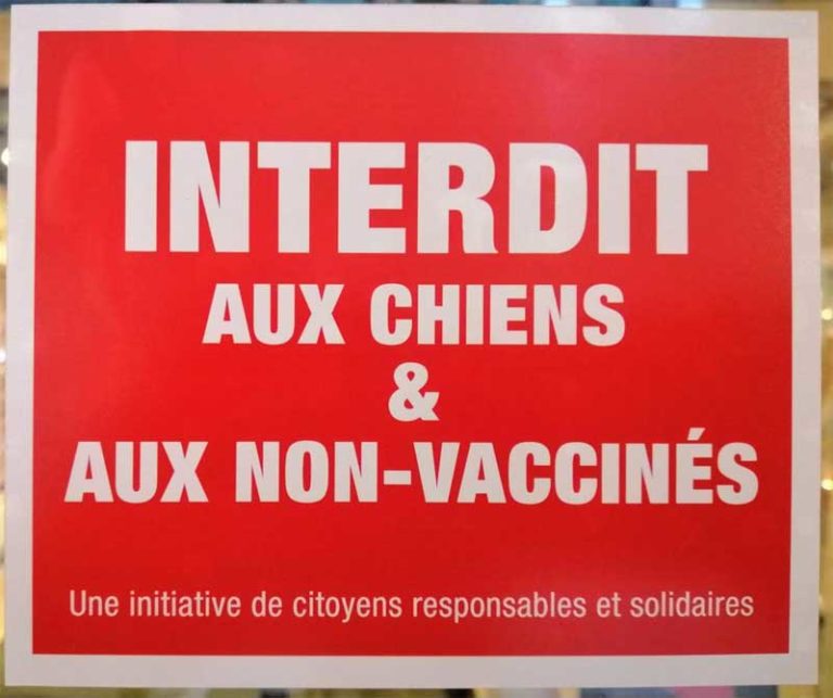 Vietano l’ingresso “a cani e non vaccinati” uno scherzo o provocazione?
