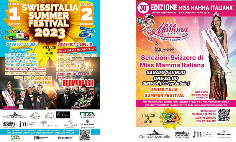 Ritorna e raddoppia lo Swissitalia Summer Festival a Ginevra