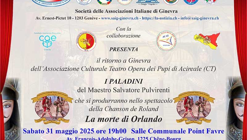 Ritornano i Pupi siciliani del Maestro Salvatore Pulvirenti a Ginevra