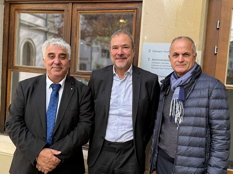 La SAIG incontra il Sindaco di Chêne-Bourg, Jean-Luc Boesinger