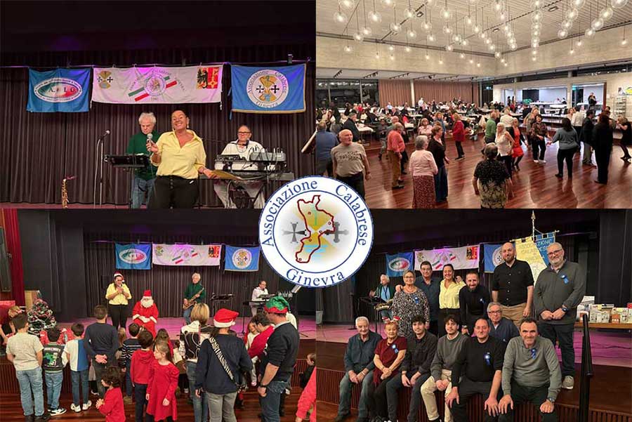 La Festa di Natale dell’Associazione Calabrese Ginevra con Babbo Natale