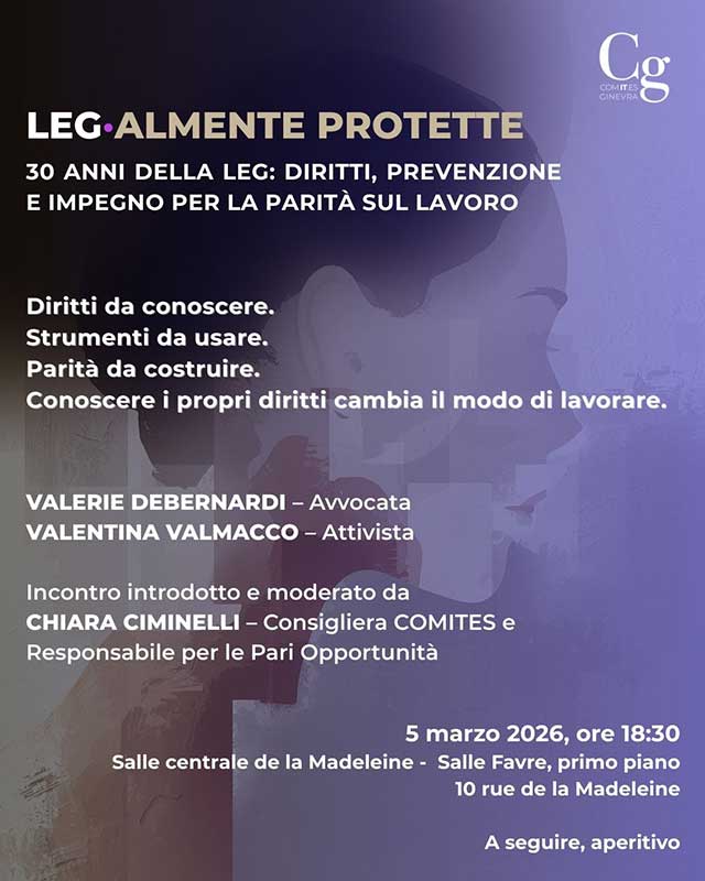 30 anni della LEg: diritti, prevenzione e impegno per la parità sul lavoro