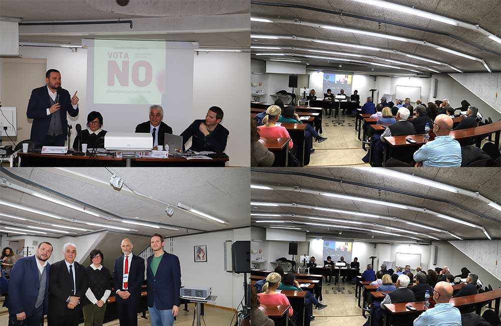 Le ragioni del NO: un confronto a Ginevra sul referendum del 22 e 23 marzo Le ragioni del NO: un confronto a Ginevra sul referendum del 22 e 23 marzo