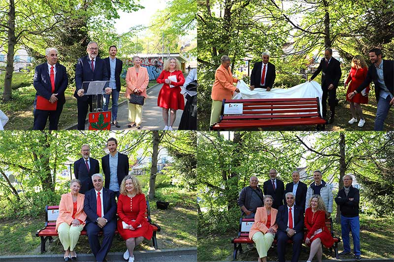 La SAIG e il Comune di Chêne-Bourg inaugurano una Panchina rossa a Place Favre La SAIG e il Comune di Chêne-Bourg inaugurano una Panchina rossa a Place Favre