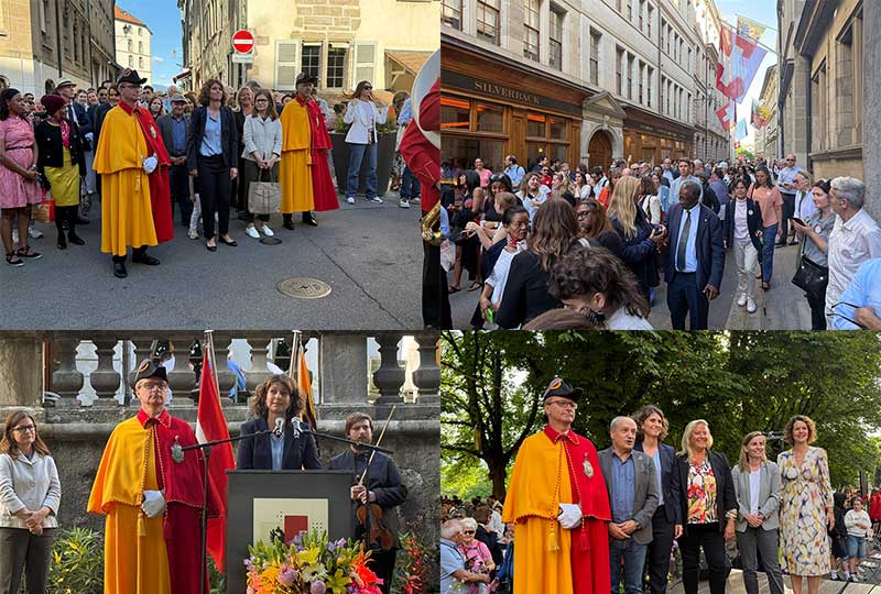 Les Genevoises et les Genevois accueillent leur nouvelle Maire, Christina Kitsos Les Genevoises et les Genevois accueillent leur nouvelle Maire, Christina Kitsos