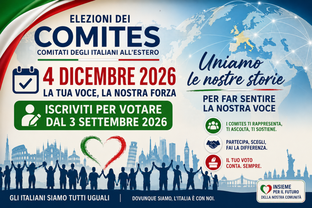 Elezioni Com.It.Es. 2026: ognuno faccia la propria parte! Elezioni Com.It.Es. 2026: ognuno faccia la propria parte!