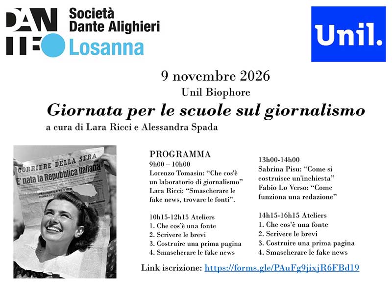 Intervista ad Alessandra Spada sulla Giornata sul giornalismo organizzata da SDA e UNIL per le scuole Intervista ad Alessandra Spada sulla Giornata sul giornalismo organizzata da SDA e UNIL per le scuole