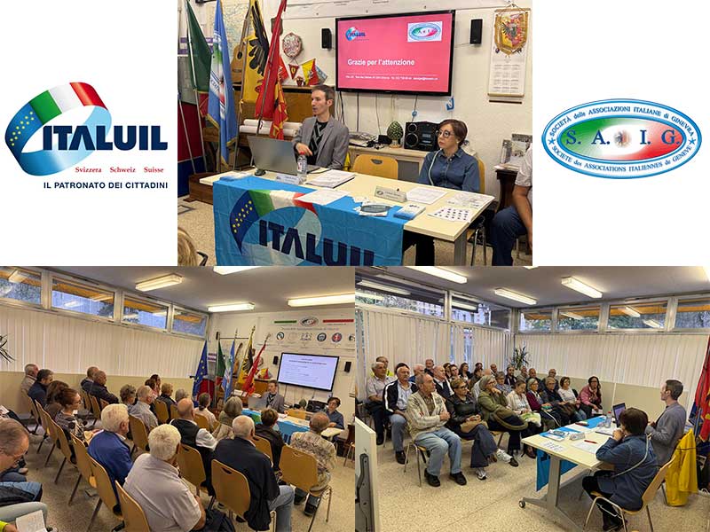 Conferenza dell’ITAL-UIL Ginevra: novità in materia di pensioni e assicurazione sanitaria Conferenza dell’ITAL-UIL Ginevra: novità in materia di pensioni e assicurazione sanitaria