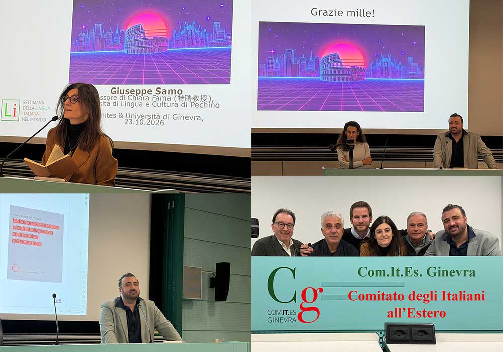 Conferenza del Comites di Ginevra e l’UNIGE sull’intelligenza artificiale Conferenza del Comites di Ginevra e l’UNIGE sull’intelligenza artificiale